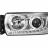 FARO SINISTRO ELETTRICO SENZA MOTORE CON CENTRALINA SENZA LAMPADINA (H7-H7-LED) OMOLOGATO E9