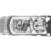 FARO DESTRO ELETTRICO CON MOTORE ALOGENO LUCE DIURNA BASE CROMATA SENZA LAMPADINA (LED-H1-H21W-H7) OMOLOGATO E9