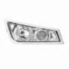 FARO FENDINEBBIA DESTRO BASE CROMATA CON LUCE PROFONDITA SENZA LAMPADINA (H3-H3) OMOLOGATO E9