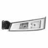 FARO FENDINEBBIA SINISTRO BASE CROMATA CORNICE NERA CON LUCE PROFONDITA SENZA LAMPADINA (H7-H1) OMOLOGATO E9.