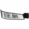 FARO FENDINEBBIA DESTRO BASE CROMATA CORNICE NERA CON LUCE SUPPLEMENTARE SENZA LAMPADINA (H7-H1) OMOLOGATO E9.