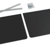 Coppia paraspruzzi neri personalizzati - 40x30 cm - Stampa 3 colori