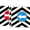 Coppia paraspruzzi camion in pvc con segnali - 35x30 cm