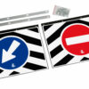 Coppia paraspruzzi camion in PVC - 53x37 cm