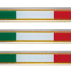 Sticky 3D - Tricolore Italia, 3 pz - 55x8 mm