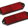 Catarifrangenti rettangolari - 90x35 mm - Rosso