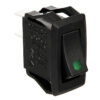 Micro interruttore con spia a Led - 12/24V - Verde
