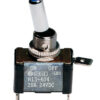 Interruttore a leva, in alluminio con spia a Led -  12/24V - Blu -   20A