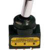 Interruttore a leva tipo Racing, in alluminio con spia a Led -  12/24V - Verde -   20A