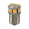 24/32V Led series - 10 SMD x 1 chip - (P21W) - BA15s - 1 pz  - D/Blister - Arancio - Doppia polarità - Resistenza incorporata