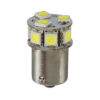 24/32V Led series - 10 SMD x 1 chip - (P21W) - BA15s - 20 pz  - Busta - Bianco - Doppia polarità - Resistenza incorporata