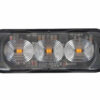 Luce di segnalazione multifunzione a 3 Led, 12/24V - 88x30 mm - Arancio