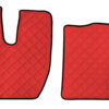 Coppia tappeti in Skeentex - Rosso - compatibile per Iveco S-Way (10/19>)