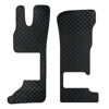 Coppia tappeti in Skeentex - Nero - compatibile per Daf XG (06/21>) sedile pass. pieghevole - Daf XG+ (06/21>) sedile pass. pieghevole