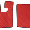 Coppia tappeti in Skeentex - Rosso - compatibile per Daf XF 105 (02/04>12/14) automatico, manuale, con Webasto, senza Webasto
