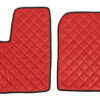 Coppia tappeti in Skeentex - Rosso - compatibile per Man TGX (09/07>12/16) automatico, manuale, 1 cassetto, 2 cassetti
