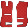 Coppia tappeti in Skeentex - Rosso - compatibile per Scania R Serie 6 - Streamline (01/15>12/17) automatico, manuale, sedili Recaro, sedile pass. pieghevole - Scania R Serie 6 - Streamline (09/13>12/14) automatico, manuale, sedili Recaro, sedile pass. pieghevole