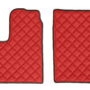 Coppia tappeti in Skeentex - Rosso - compatibile per Man TGX (07/20>)  - Man TGX (01/17>06/20) automatico, manuale, 1 cassetto, 2 cassetti