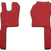 Coppia tappeti in Skeentex - Rosso - compatibile per Scania G Serie 5 (03/04>08/09) automatico - Scania G Serie 6 (09/09>08/13) automatico - Scania G Serie 6 - Streamline (09/13>12/17) automatico