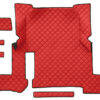 Tappeto centrale in Skeentex - Rosso - compatibile per Man TGX (01/17>06/20) automatico, 2 cassetti