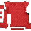 Tappeto centrale in Skeentex - Rosso - compatibile per Man TGX (01/17>06/20) manuale, 1 cassetto