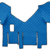 Tappeto centrale in Skeentex - Blu - compatibile per Iveco Stralis (07/12>12/19) manuale, cabina larga, doppio frigo scorrevole