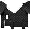 Tappeto centrale in Skeentex - Nero - compatibile per Iveco Stralis (07/12>12/19) manuale, cabina larga, doppio frigo scorrevole