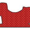 Tappeto centrale in Skeentex - Rosso - compatibile per Mercedes Actros MP3 (06/08>12/13) tunnel alto