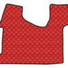 Tappeto centrale in Skeentex - Rosso - compatibile per Mercedes Actros MP4 (09/11>09/19) cabina stretta, tunnel - Mercedes Actros MP5 (10/19>) cabina stretta, tunnel