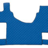 Tappeto unico in Skeentex - Blu - compatibile per Mercedes Actros MP4 (09/11>09/19) cabina larga, sedile pass. pieghevole - Mercedes Actros MP5 (10/19>) cabina larga, sedile pass. pieghevole
