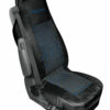 Mirian, coprisedile in Skeentex e suede trapuntato - Nero/Blu