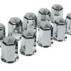 Set 10 copribulloni in ABS - Ø 32 mm - Cromo