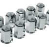 Set 10 copribulloni in ABS - Ø 33 mm - Cromo