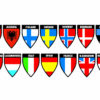 Decor-Flags 2 in1 - Set 4 - 17x2 bandiere
