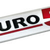 Emblema Antinquinamento 3D cromato - 170x50 mm - Euro 5