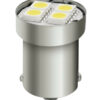 24/28V Led Series - 4 SMD x 3 chips - (P21W) - BA15s - 20 pz  - D/Blister - Bianco - Doppia polarità